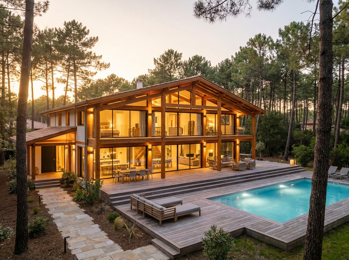 Villa bois contemporaine 180 m² — Hossegor